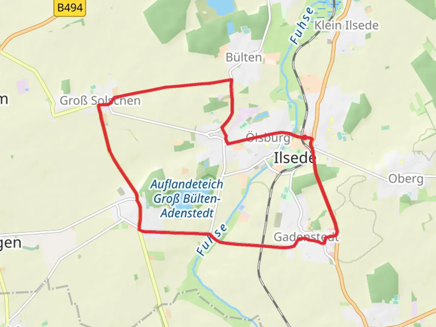 An image depicting the trail Grob Bulten Loop and its surrounding area.