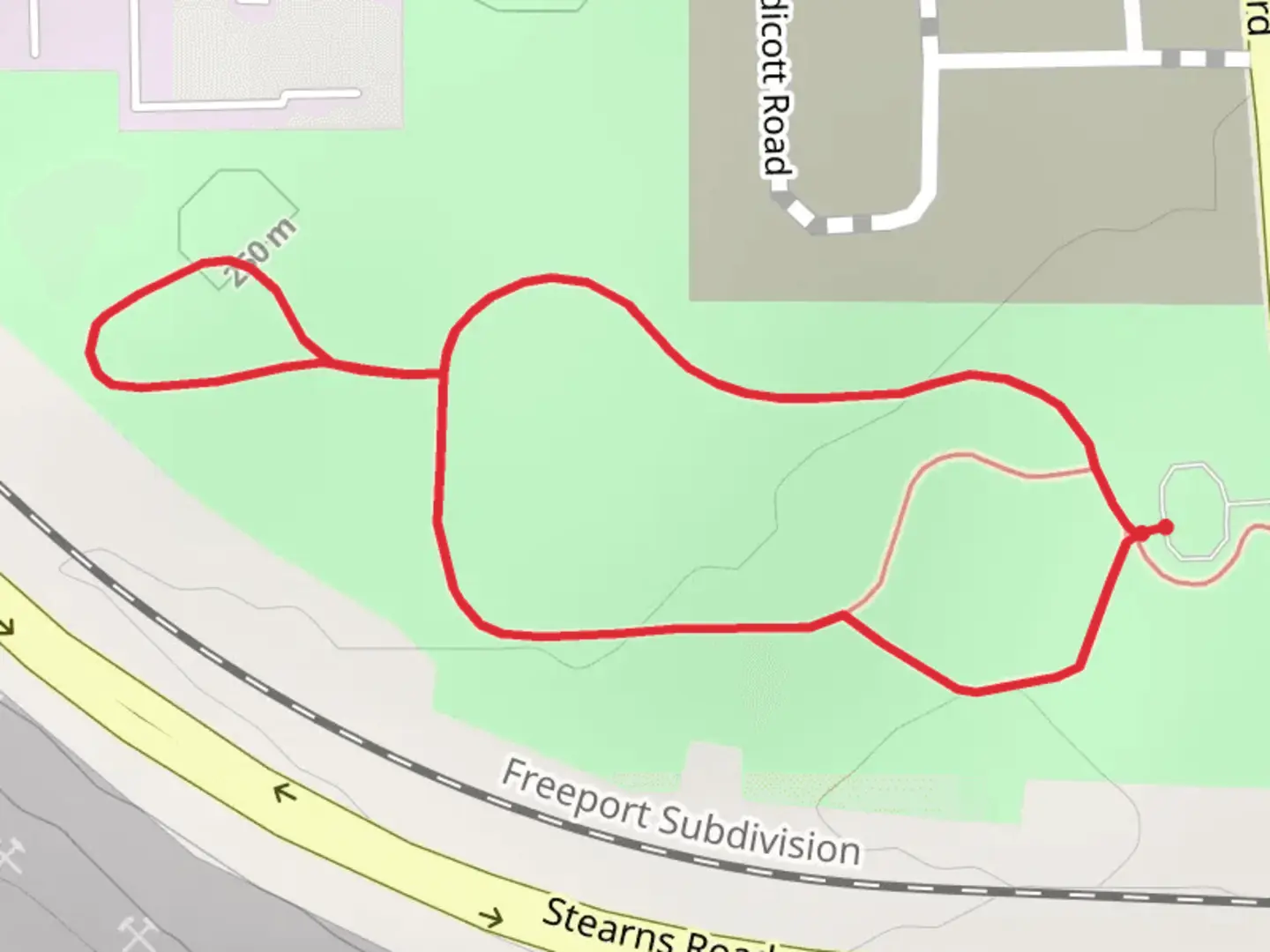 An image depicting the trail McLean Boulevard Loop - West and its surrounding area.