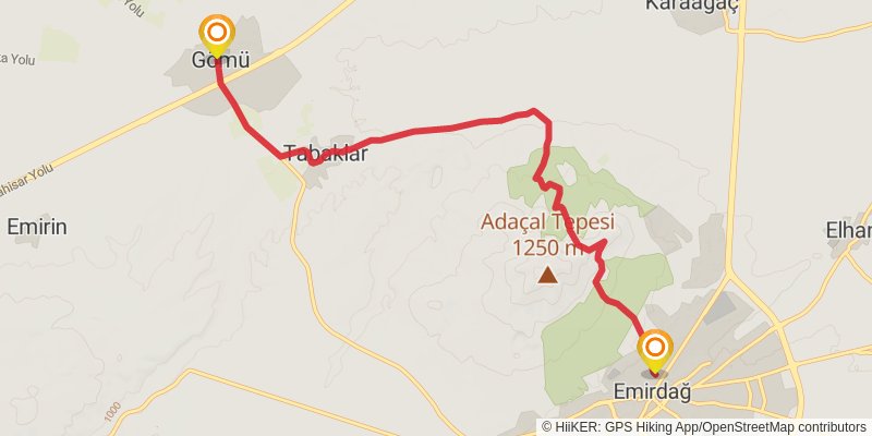 Sufi Trail stage 24 Map