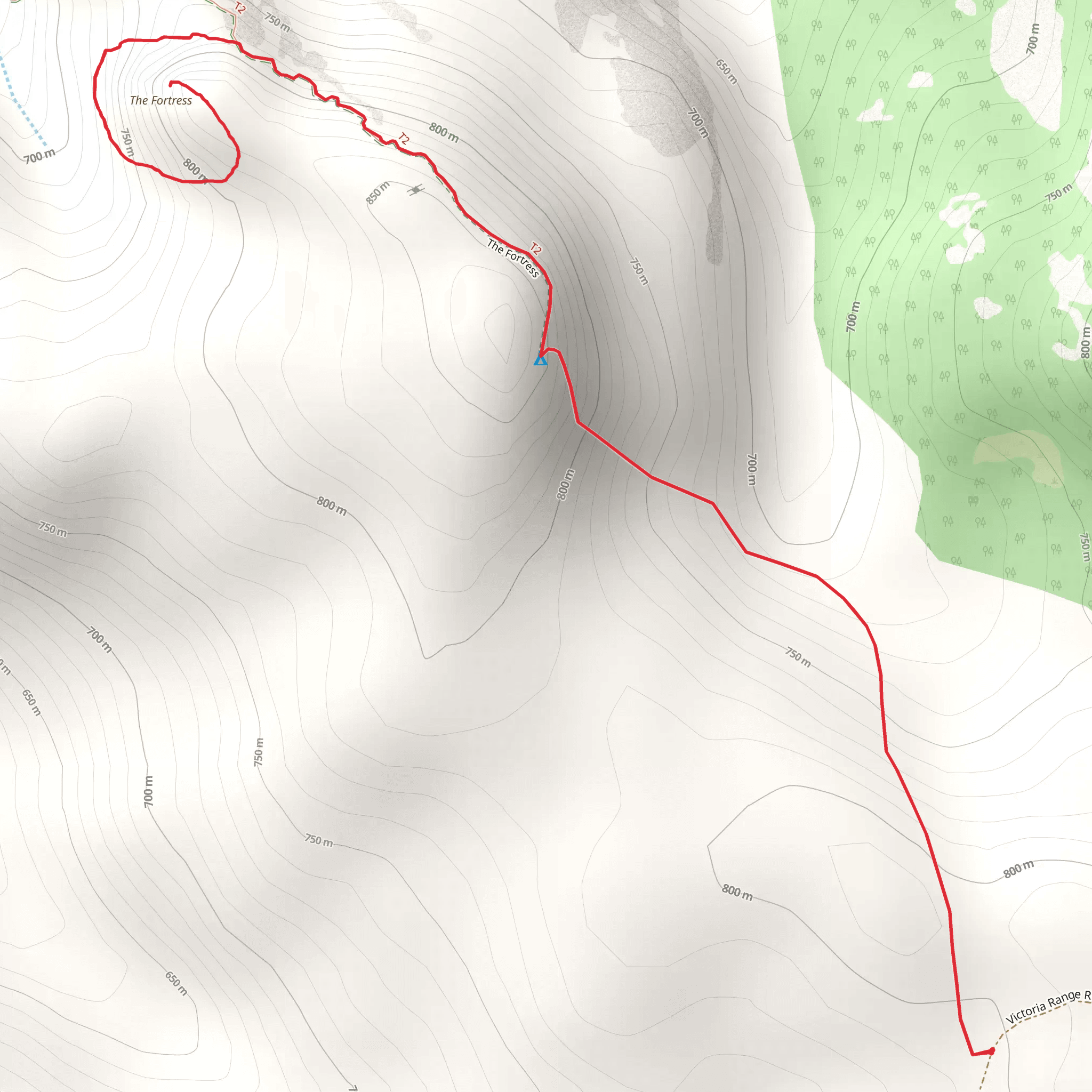 The Fortress Trail mobile static map