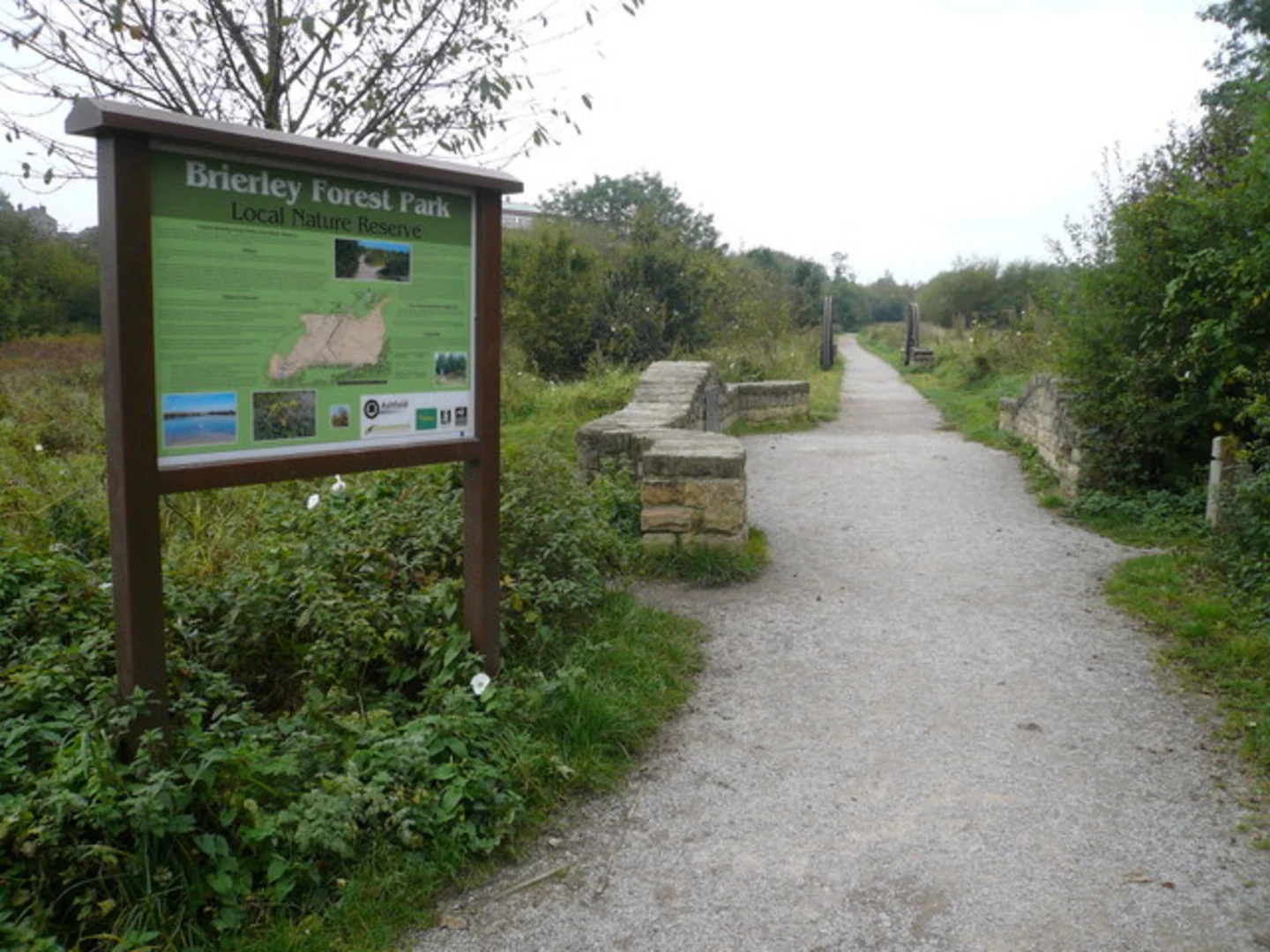 An image depicting the trail Fackley and Brierley Forest Country Park Loop and its surrounding area.