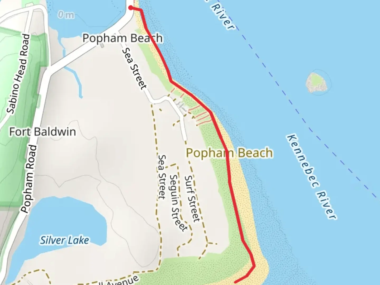 An image depicting the trail Kennebec River and its surrounding area.