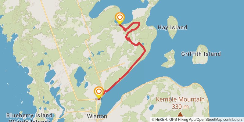 The Bruce Trail stage 40 Map