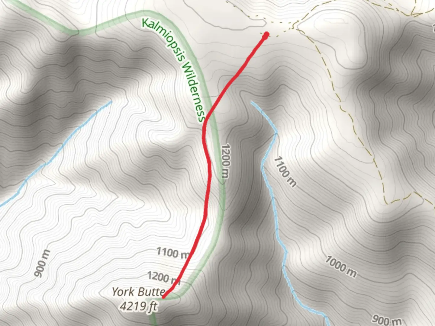An image depicting the trail York Butte Trail and its surrounding area.