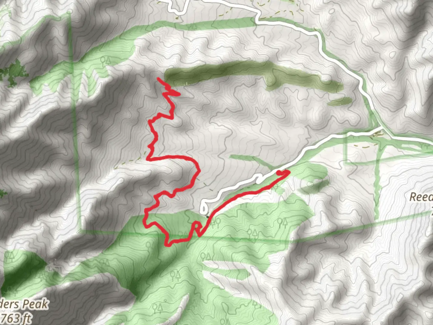 An image depicting the trail Basin and Snowshed Basin Trail and its surrounding area.