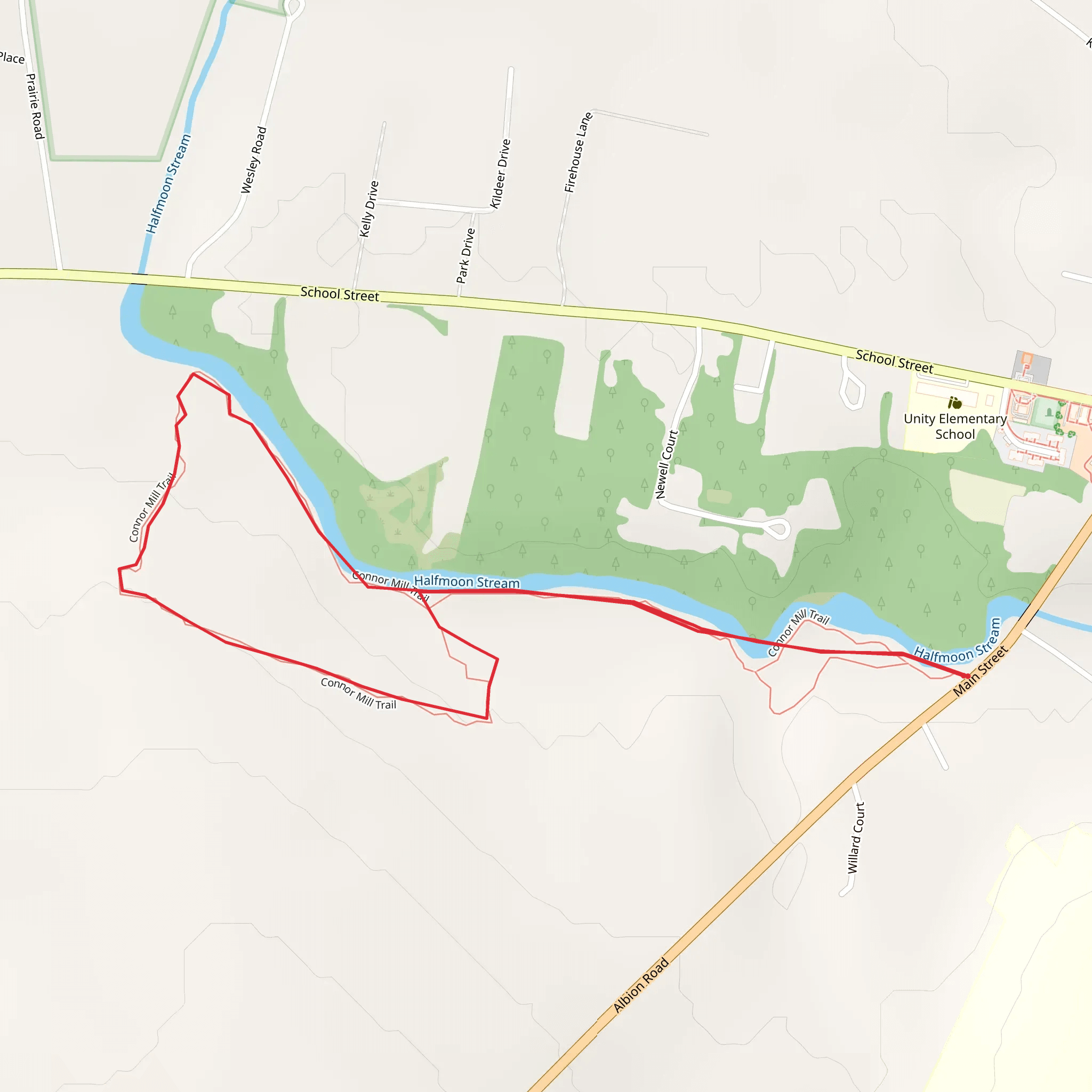 Sandy Stream Loop mobile static map
