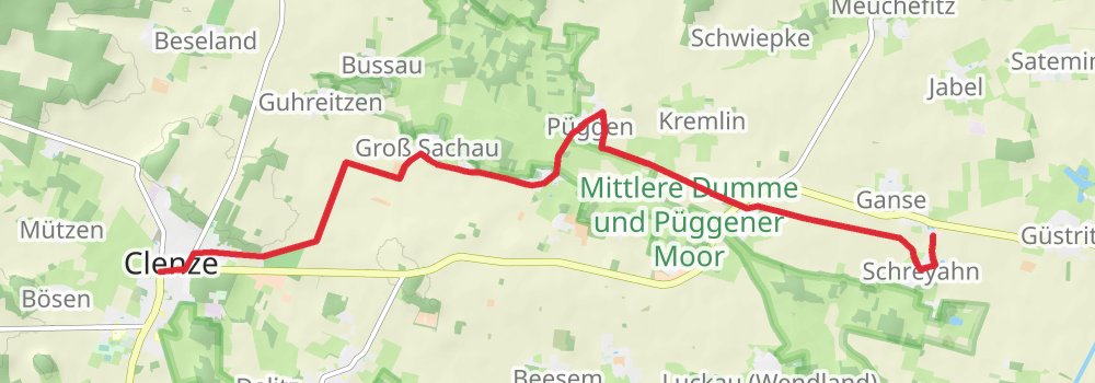 Wendland Rundweg stage 4 Map