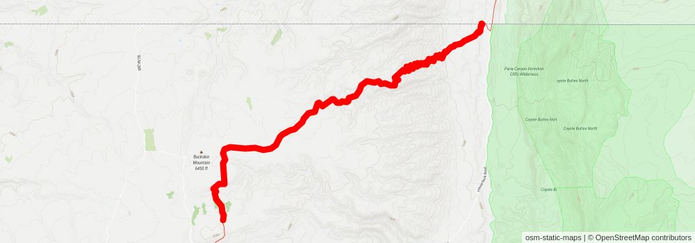 Southwestern Horseshoe Trail stage 45 Map