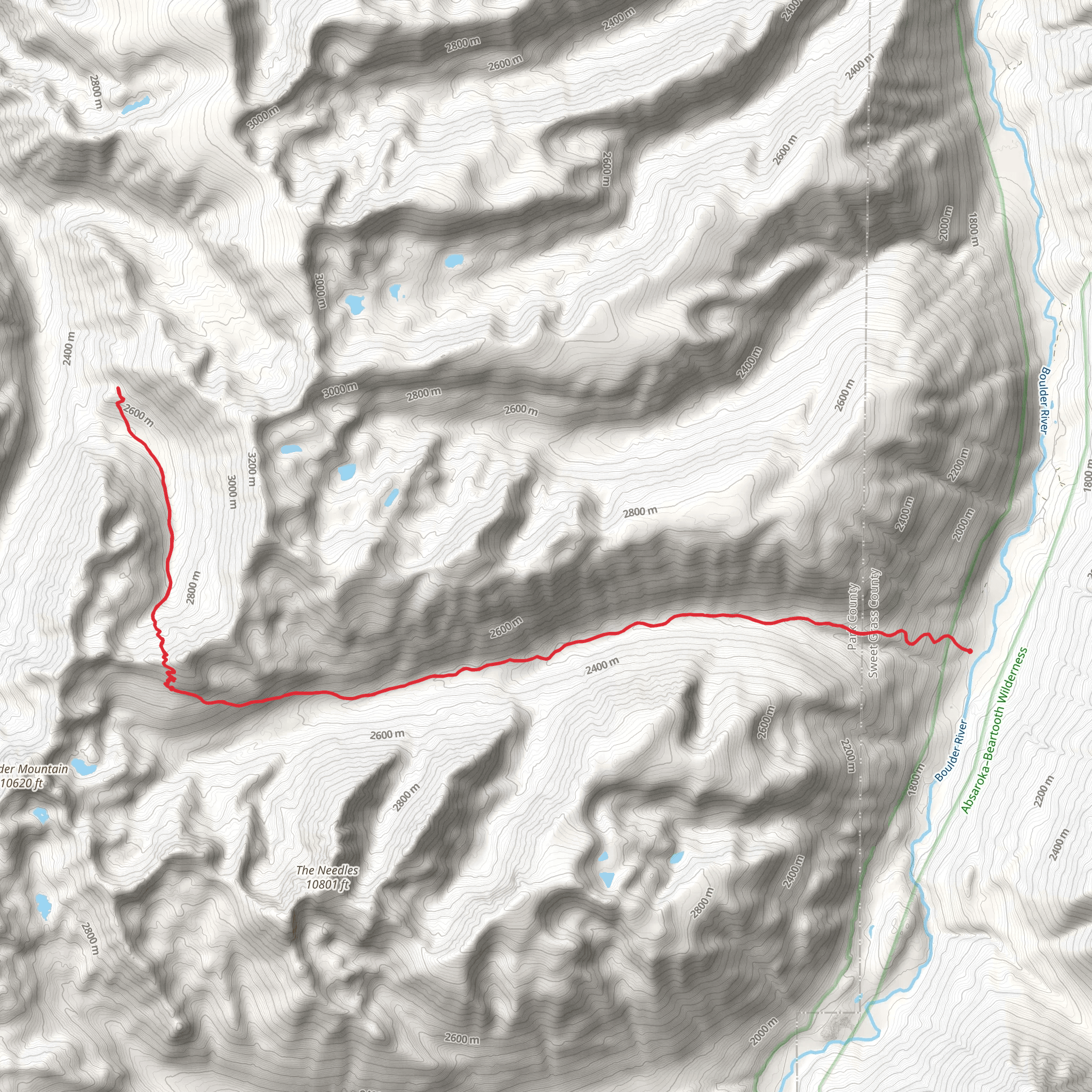 Speculator Trail mobile static map