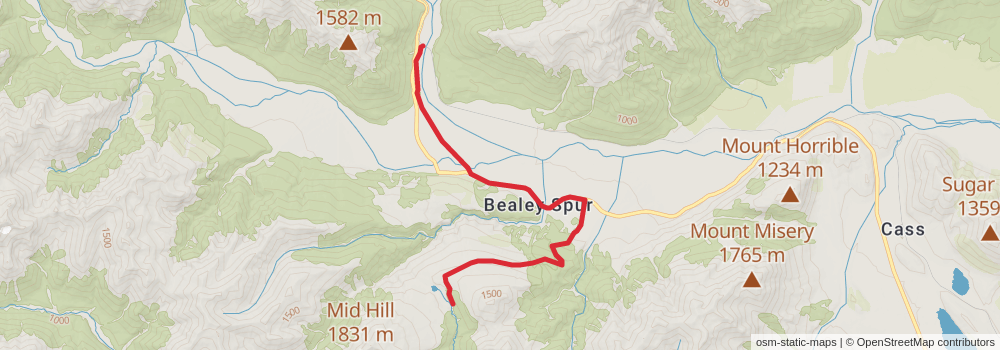Te Araroa Trail stage 130 Map