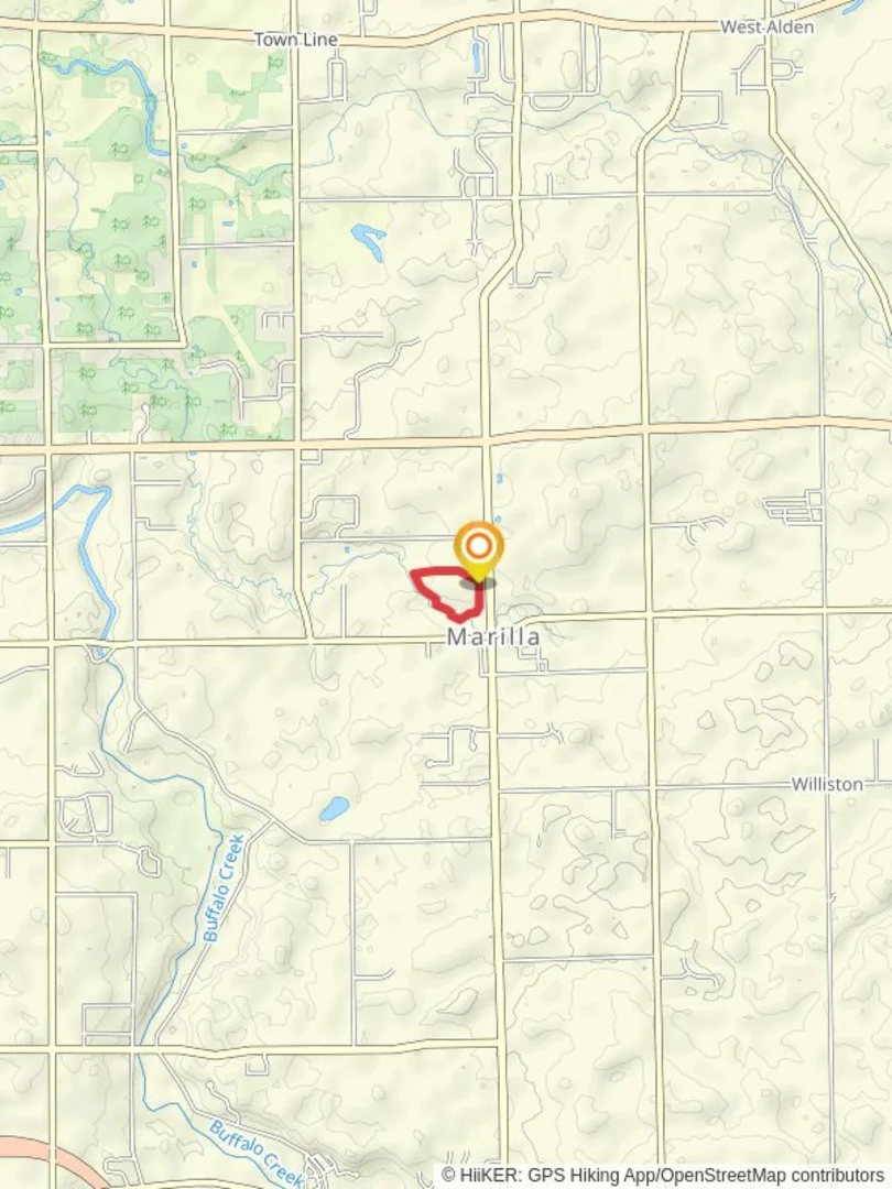 An image depicting the trail Little Buffalo Creek Loop and its surrounding area.