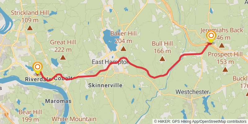 Airline State Park Trail - Connecticut stage 4 Map