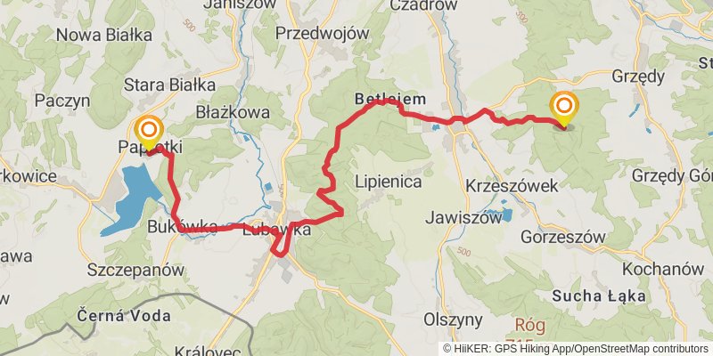 Main Sudety Trail stage 7 Map