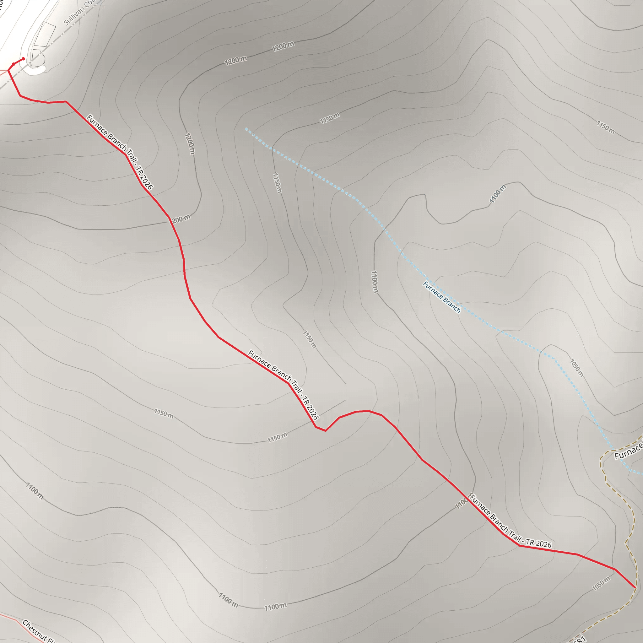 Furnace Branch Trail mobile static map
