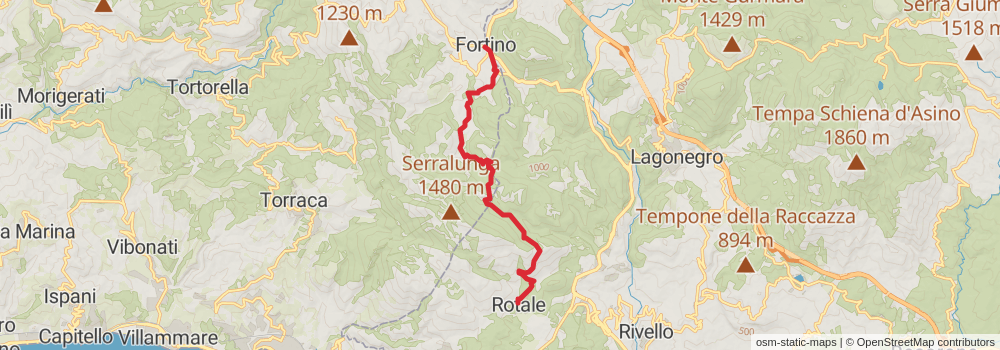 Sentiero Italia - Calabria Section stage 24 Map
