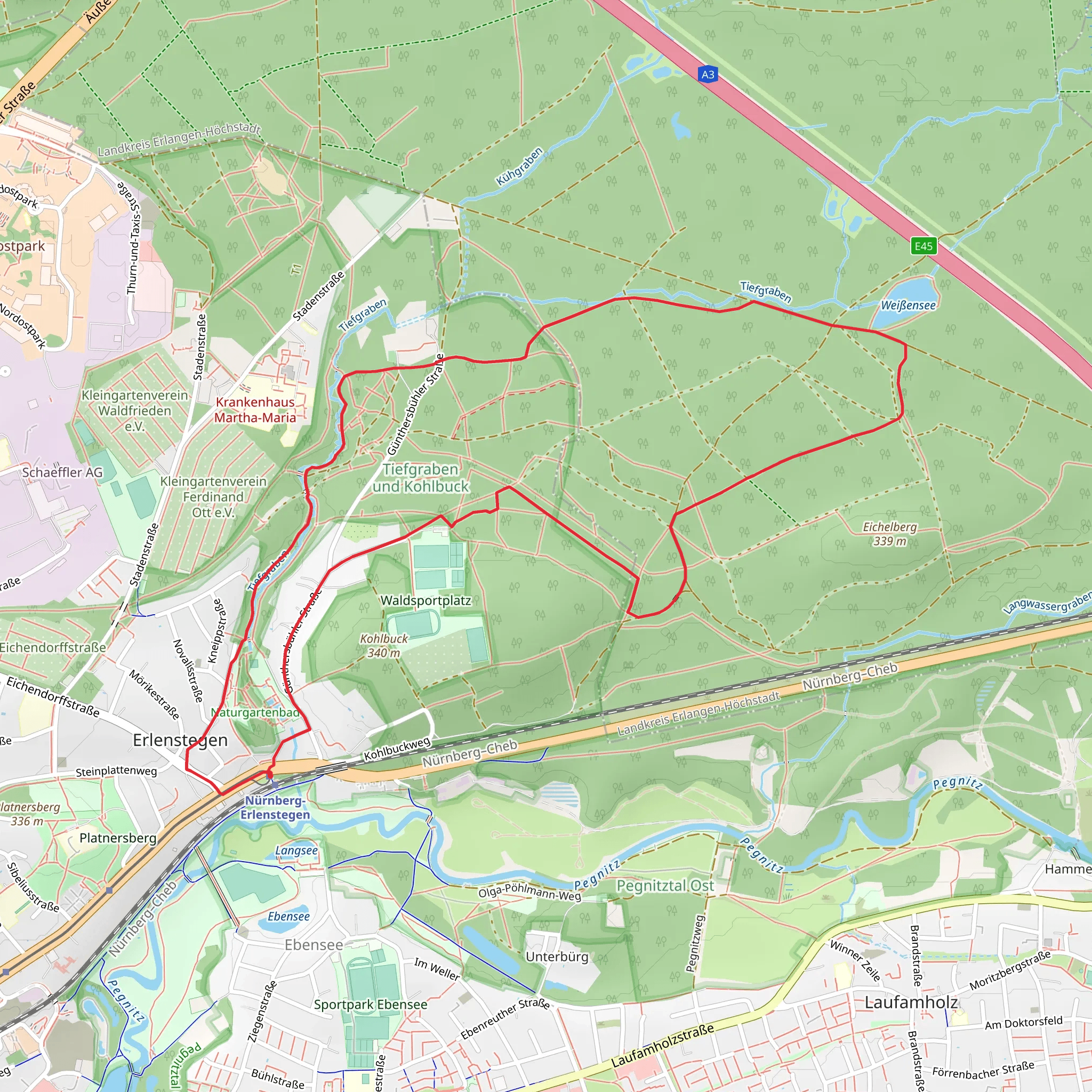 Goldene Strasse Teil and Wolfram Unger Weg mobile static map