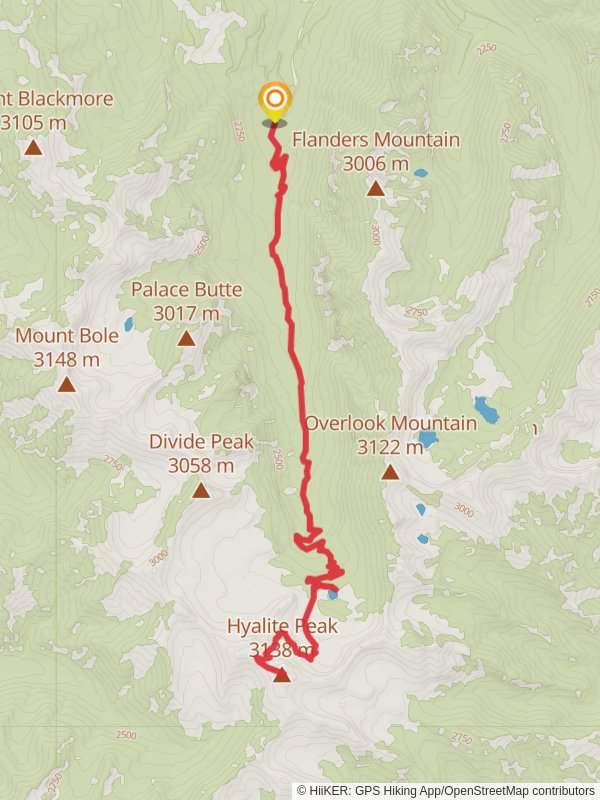 Hyalite Peak and Hyalite Lake via Grotto Falls Trail
