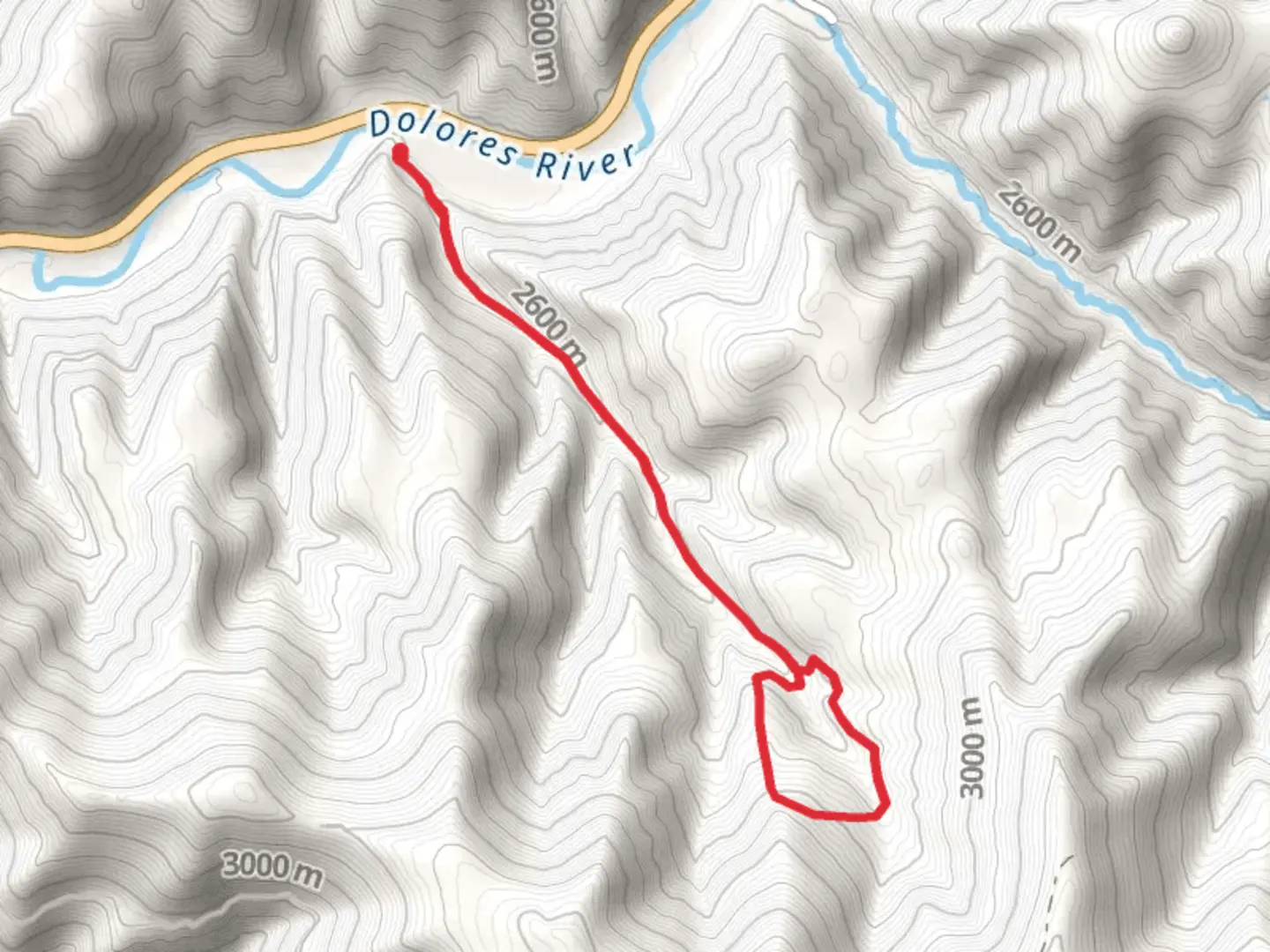 An image depicting the trail Rio Lado Trail and its surrounding area.