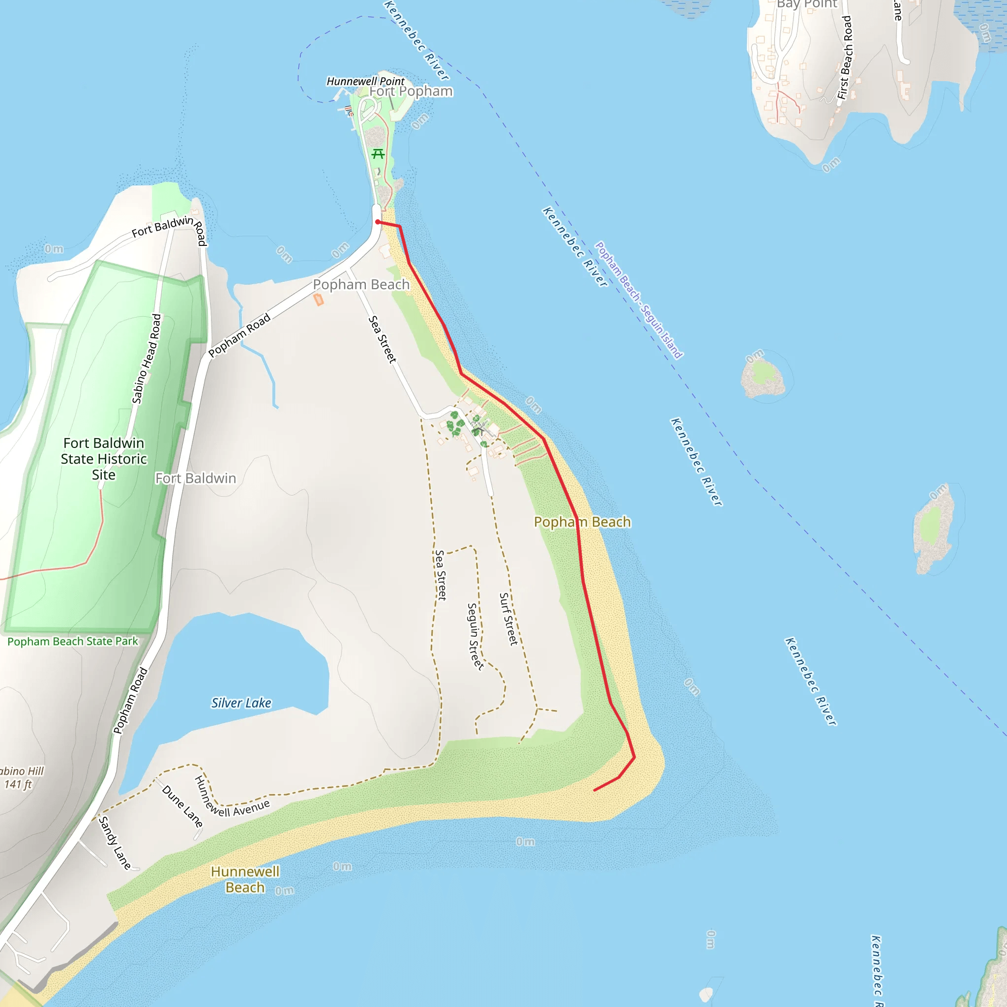 Kennebec River mobile static map