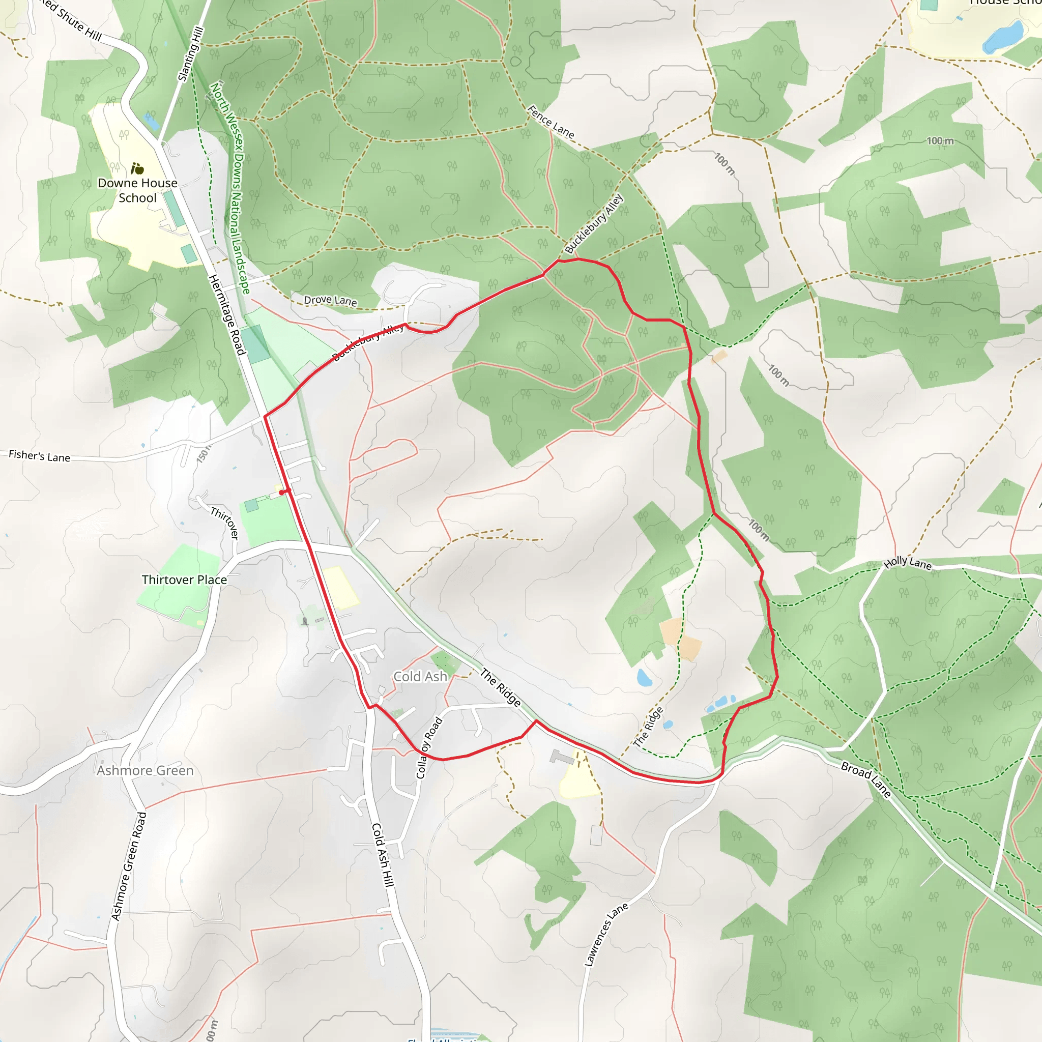 Acland Memorial Hall mobile static map