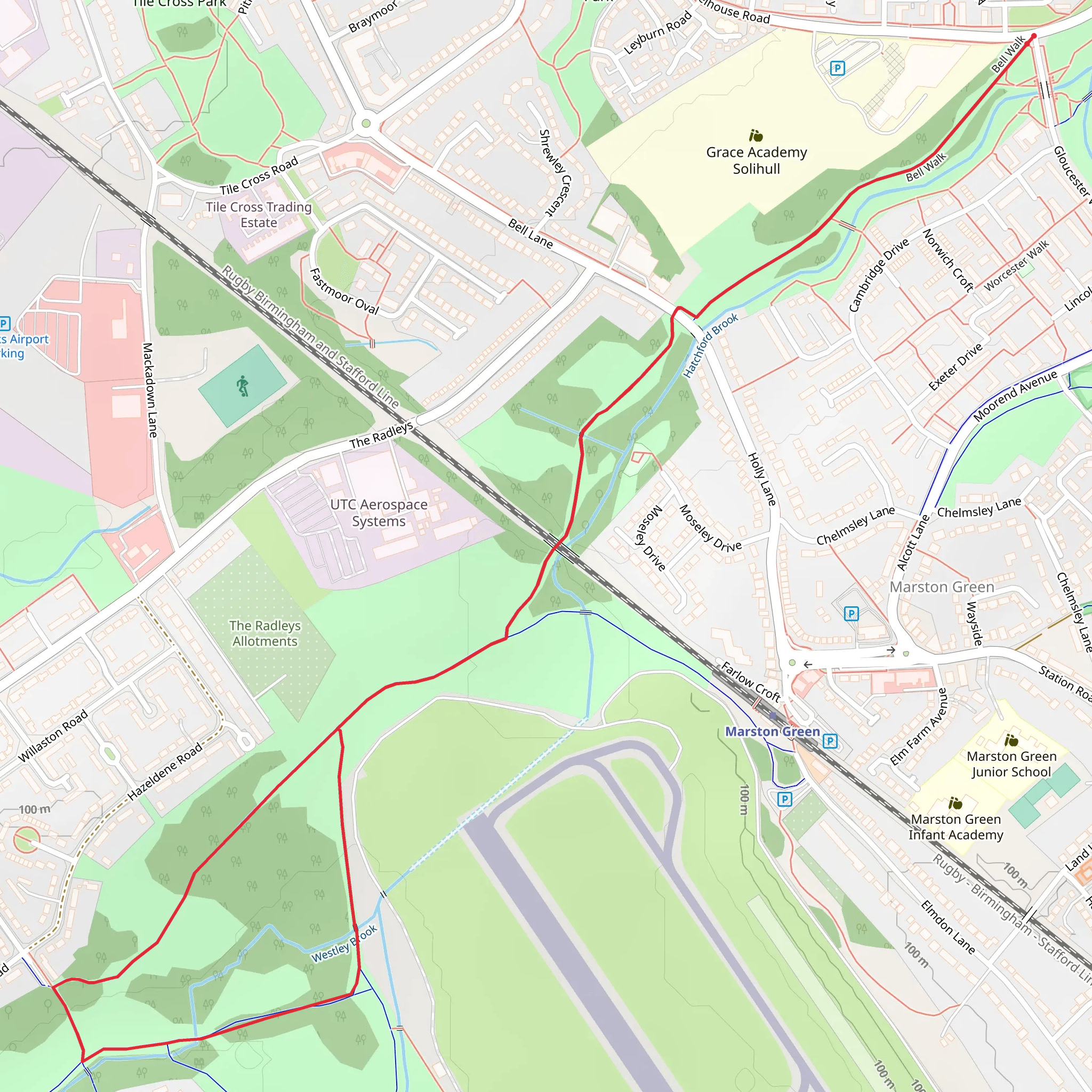 Sheldon Country Park Loop mobile static map