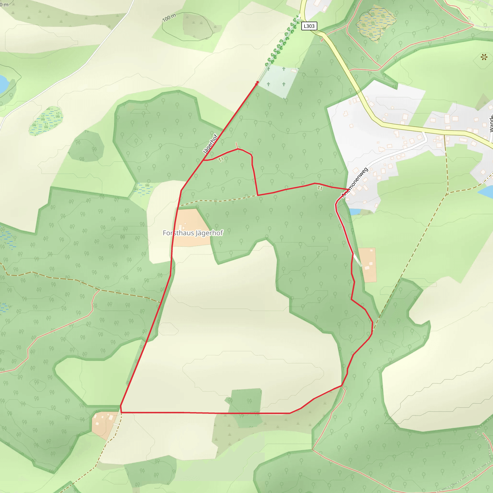 Jägerhof Loop mobile static map