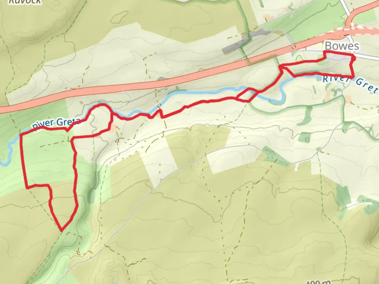 An image depicting the trail Gods bridge and its surrounding area.