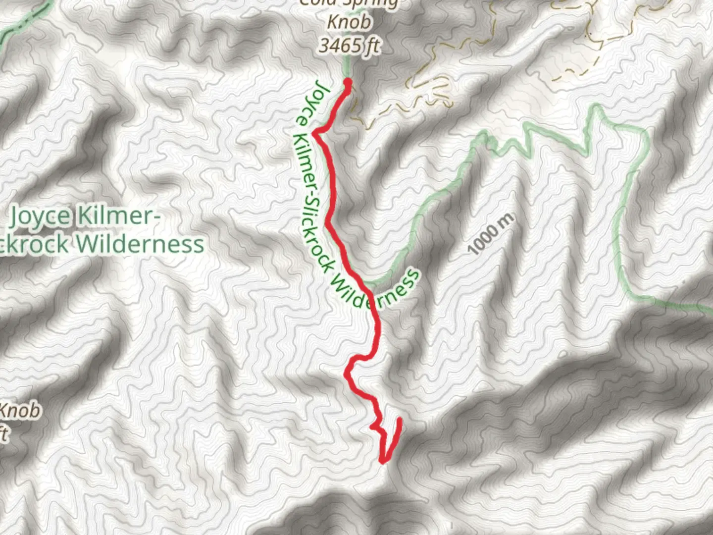 An image depicting the trail Hangover Lead and Hangover Lead Alternate Trail and its surrounding area.