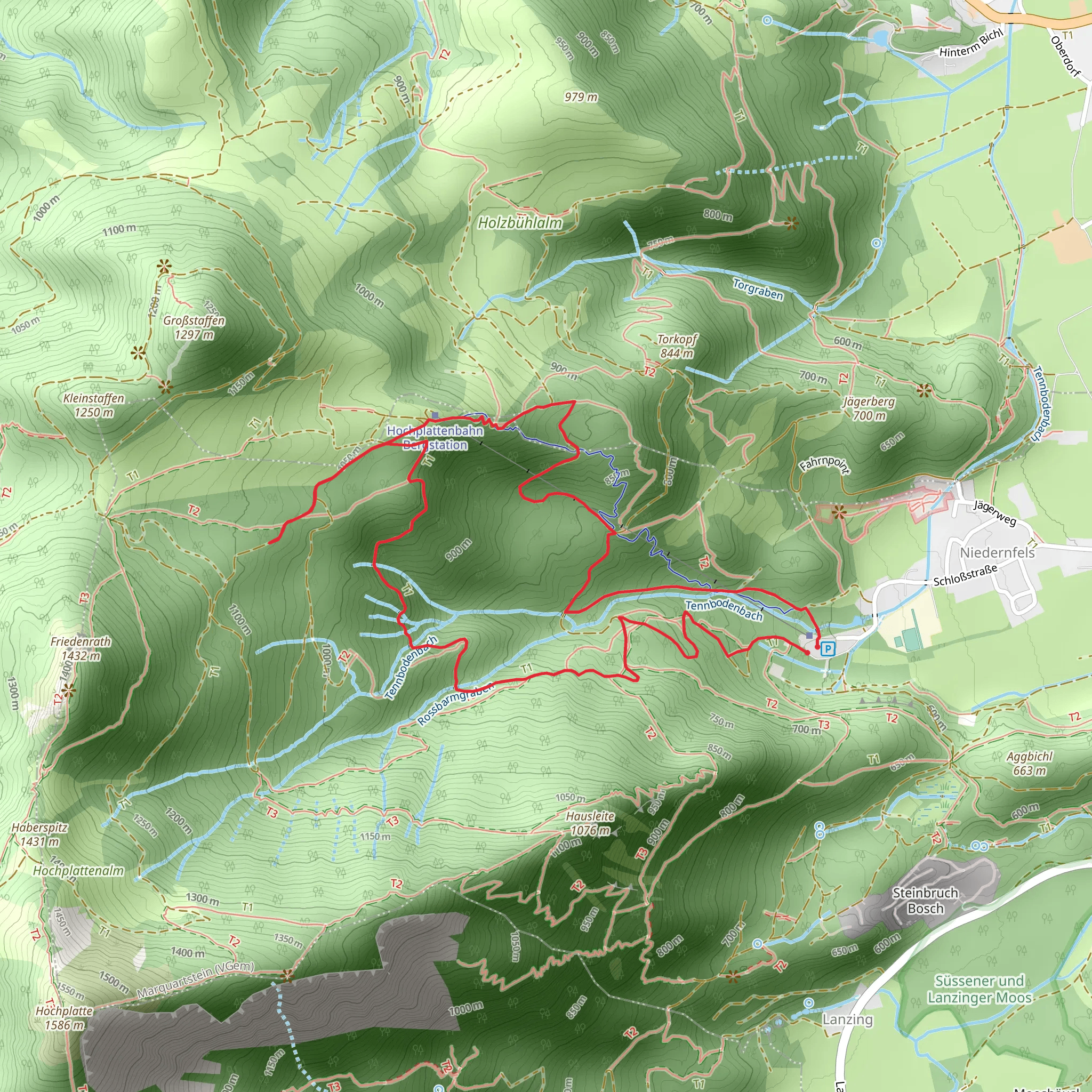 Genial Vital 5 and SalzAlpenSteig mobile static map