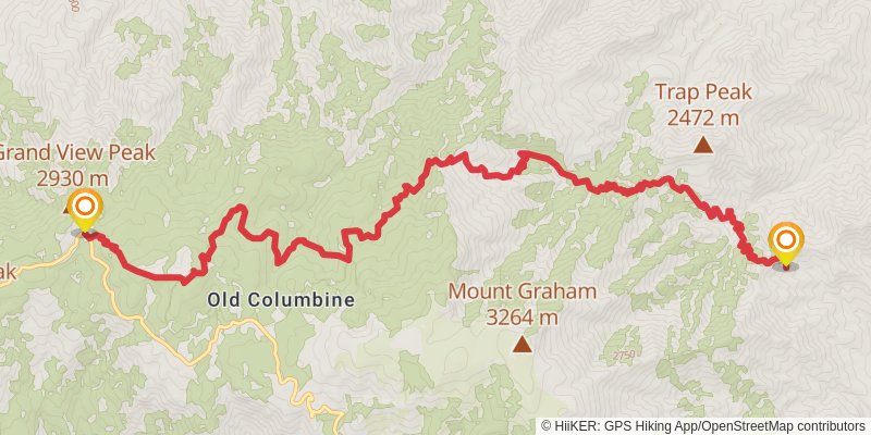 Sky Islands Traverse stage 37 Map