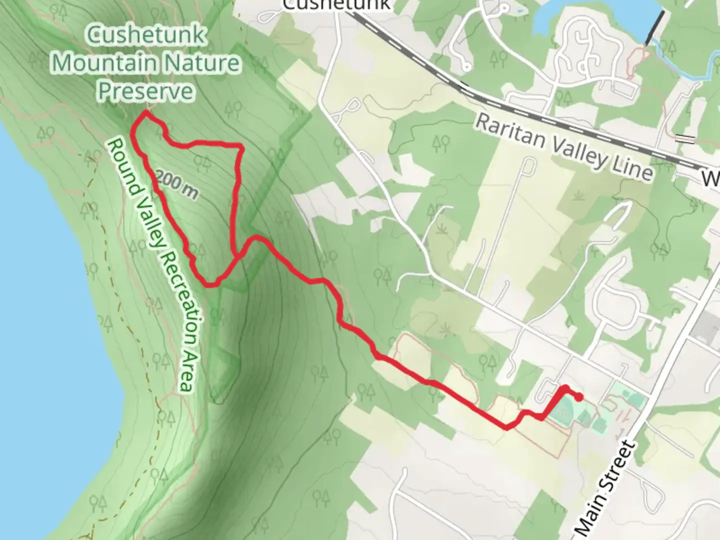 An image depicting the trail White - Blue Loop Trail and its surrounding area.