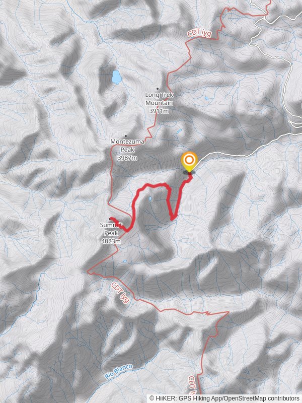 Summit Peak via Treasure Creek Trail