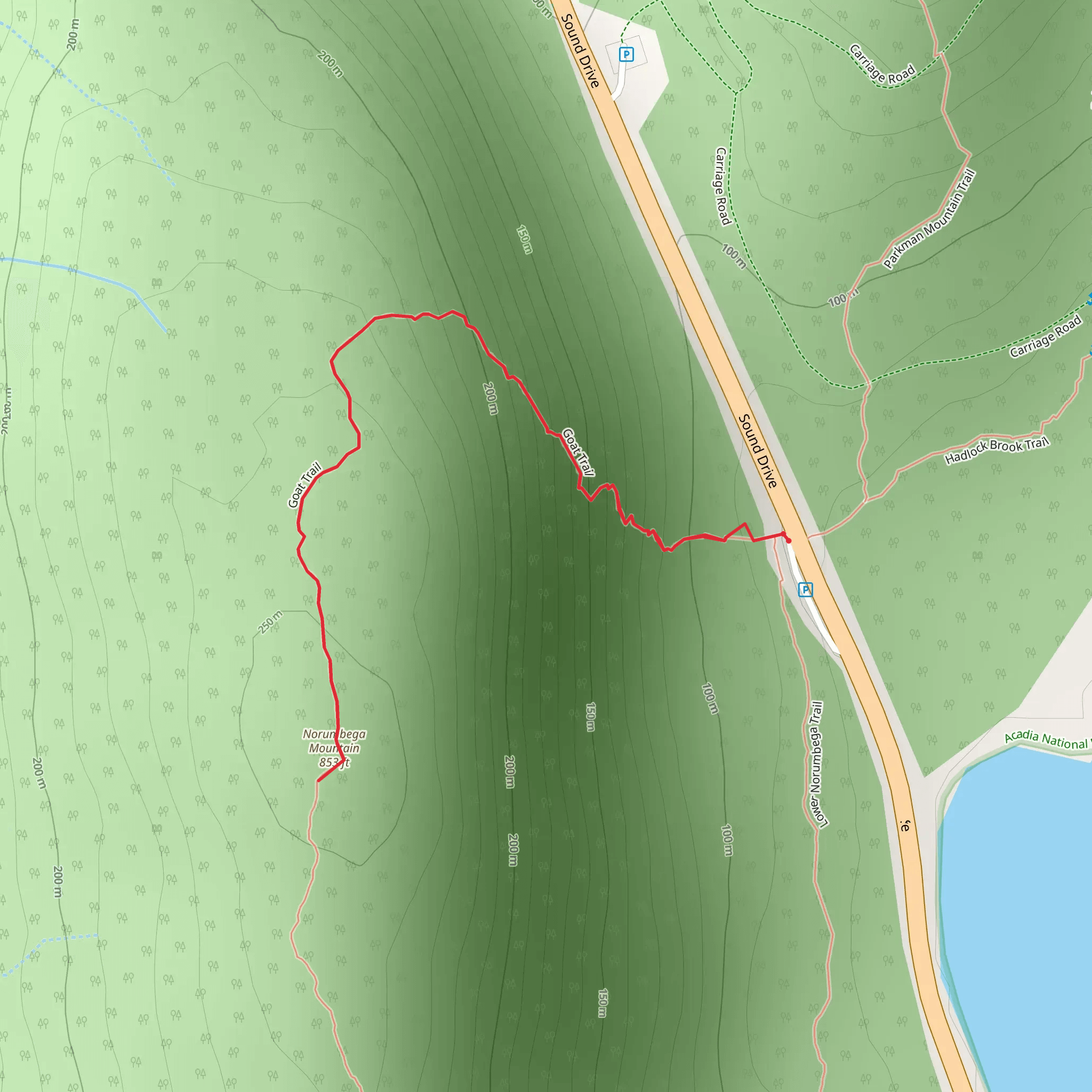 Goat Trail mobile static map