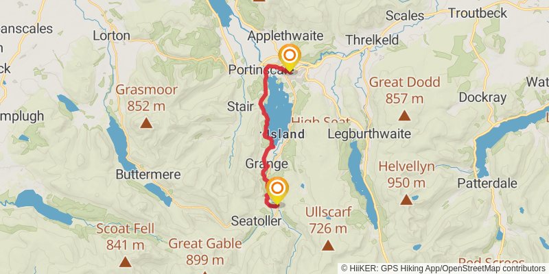 Cumbria Way stage 4 Map