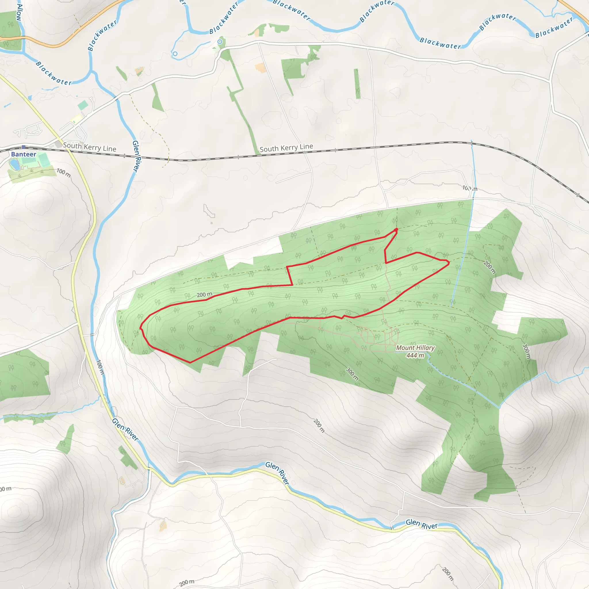 Mount Hillary - Father Murphy Loop mobile static map