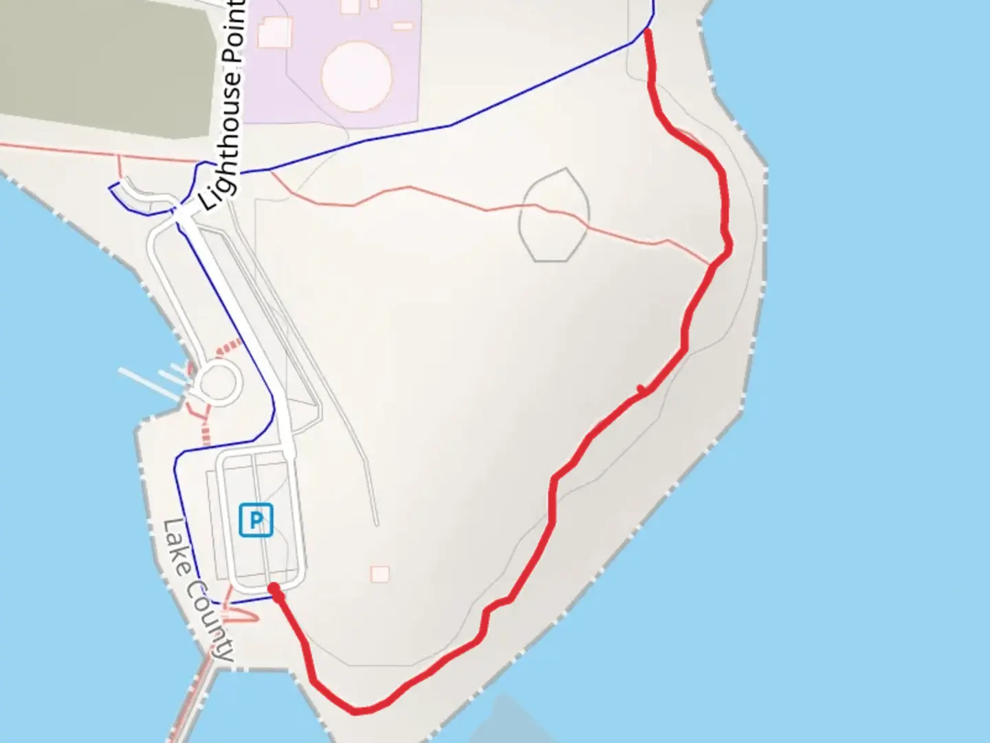 An image depicting the trail Two Harbors Lighthouse Museum and its surrounding area.