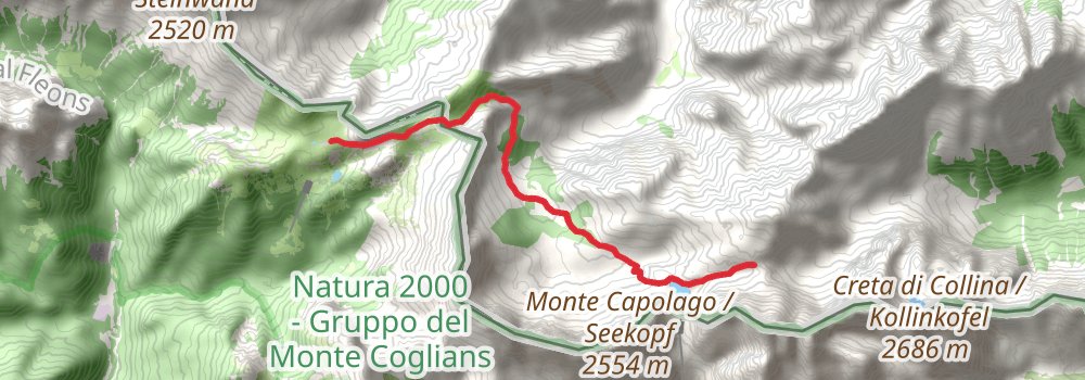 Via Alpina - Red Trail stage 24 Map