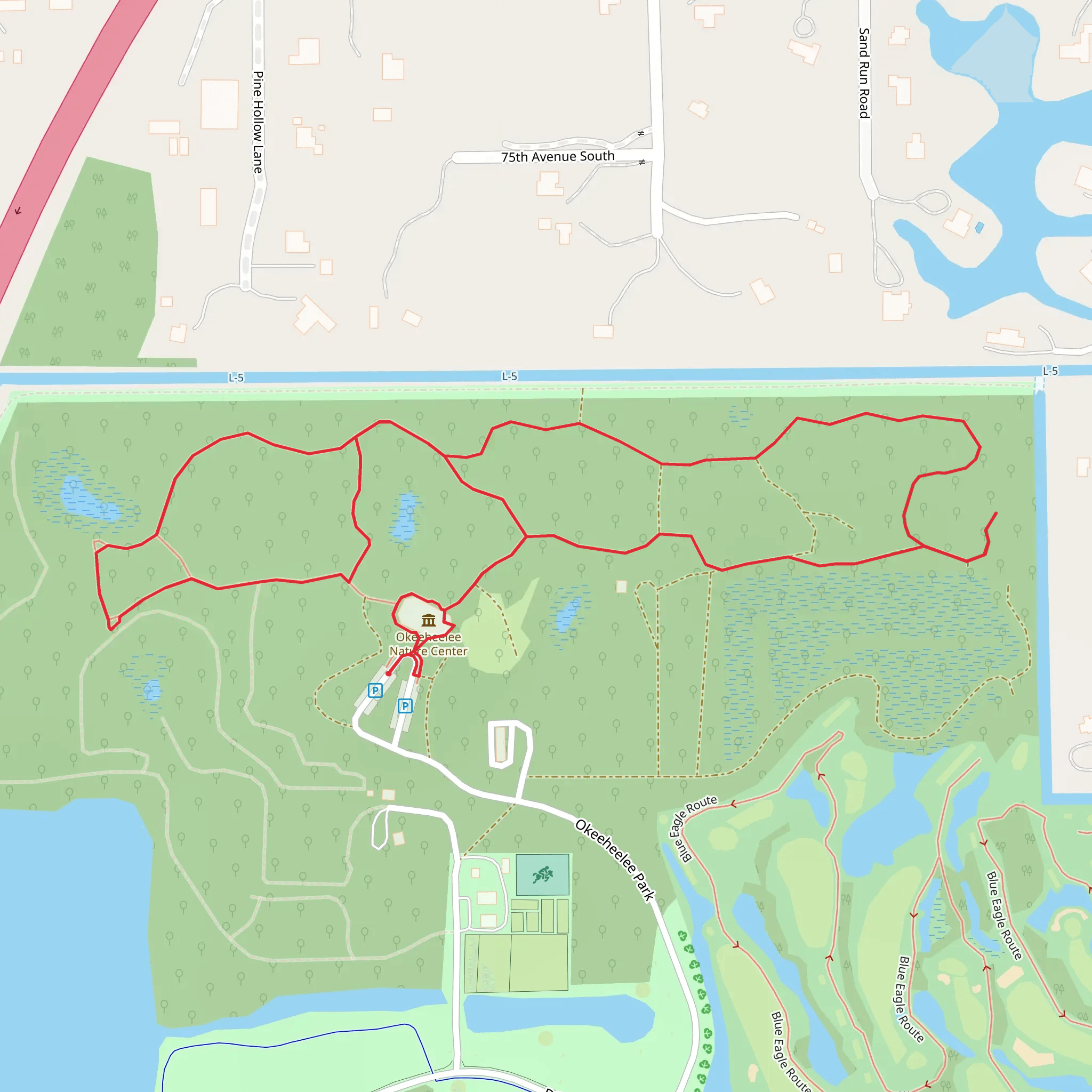 Pine Flatwoods Habitat Loop mobile static map