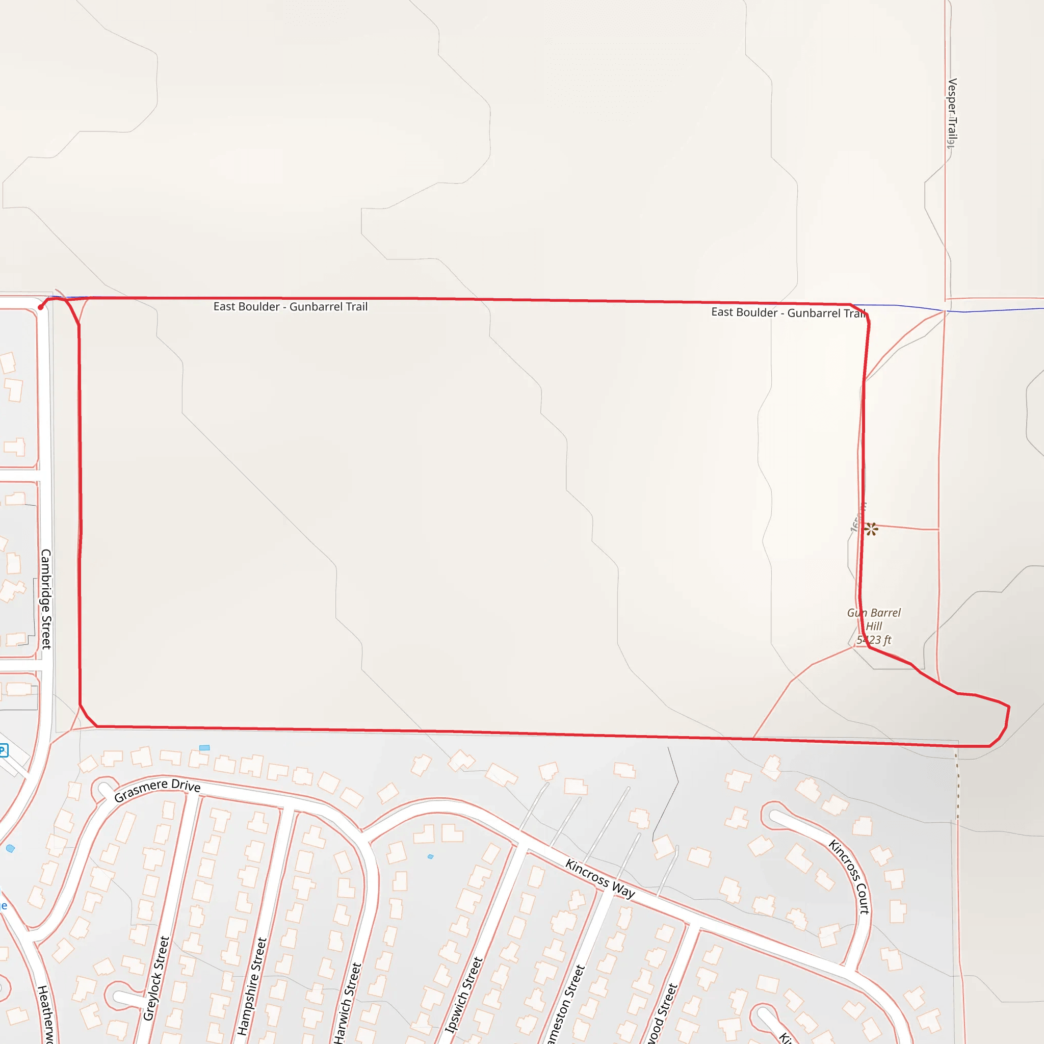 Gun Barrel Hill Loop mobile static map