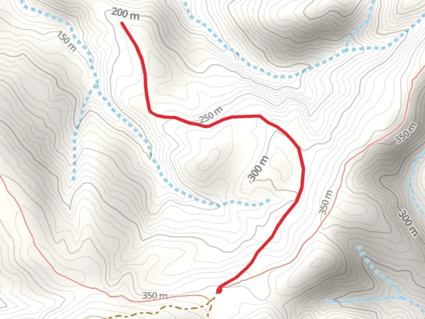 An image depicting the trail Canada de la Calera Trail and its surrounding area.