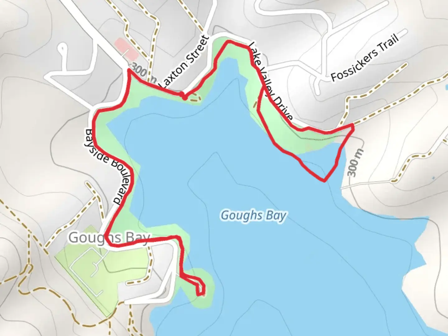 An image depicting the trail Goughs Bay Loop Walk and its surrounding area.