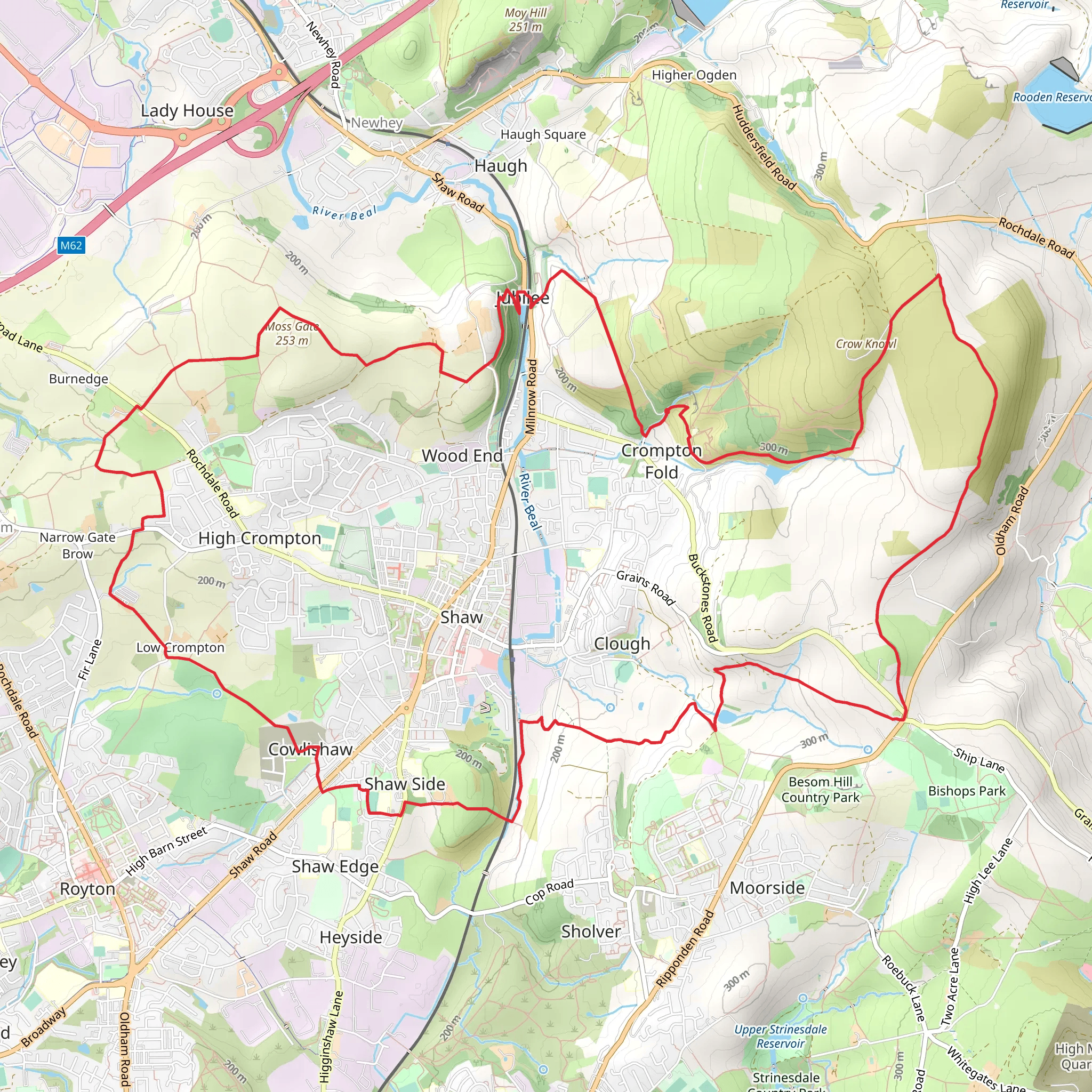 Crompton Circuit mobile static map