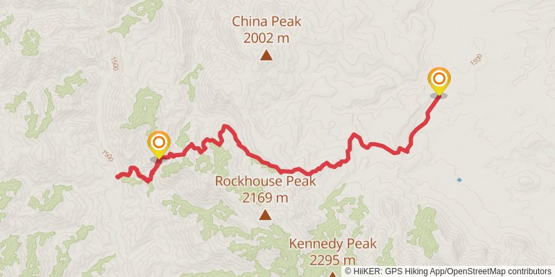 Tortilla Trail stage 2 Map