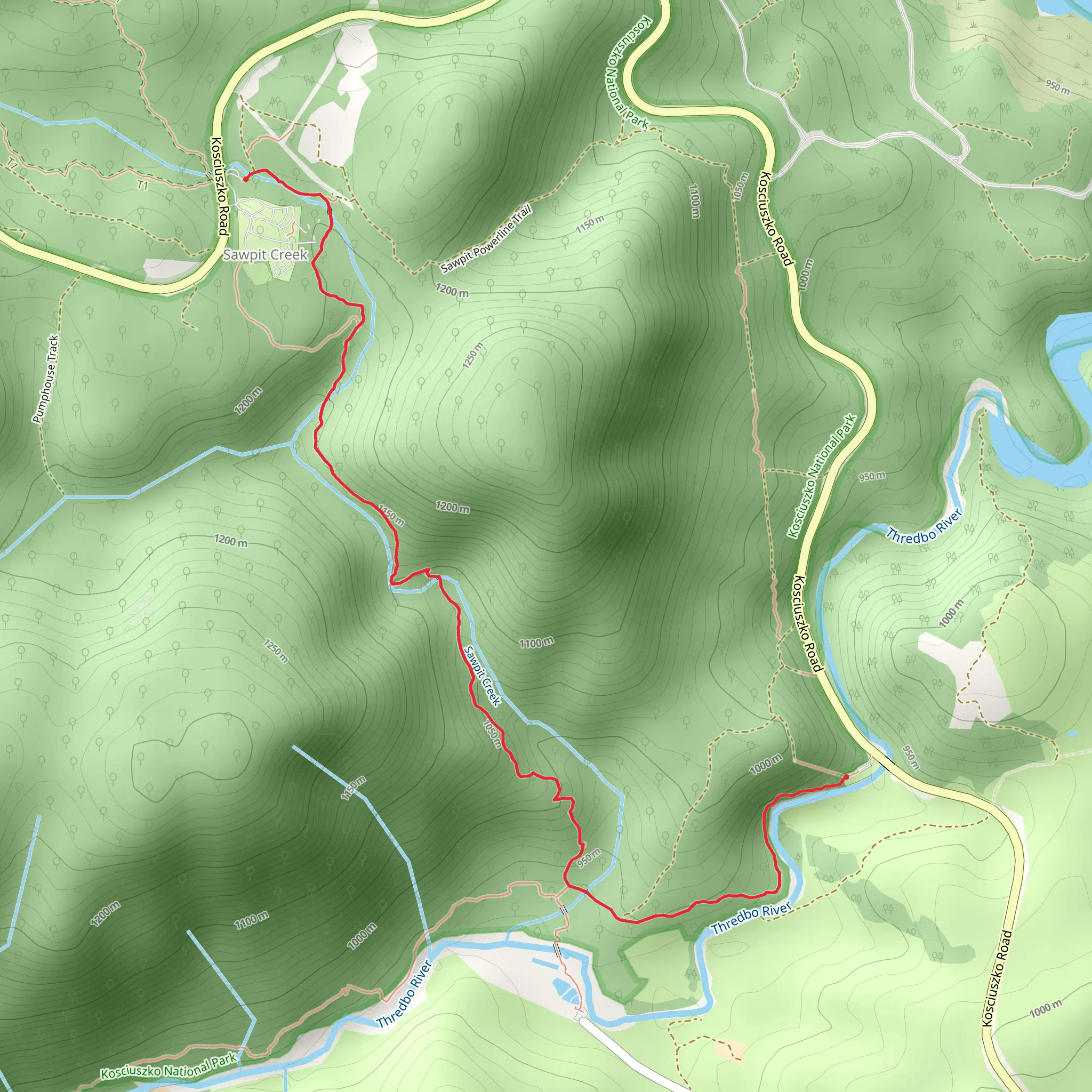 Pallaibo Walking Track mobile static map