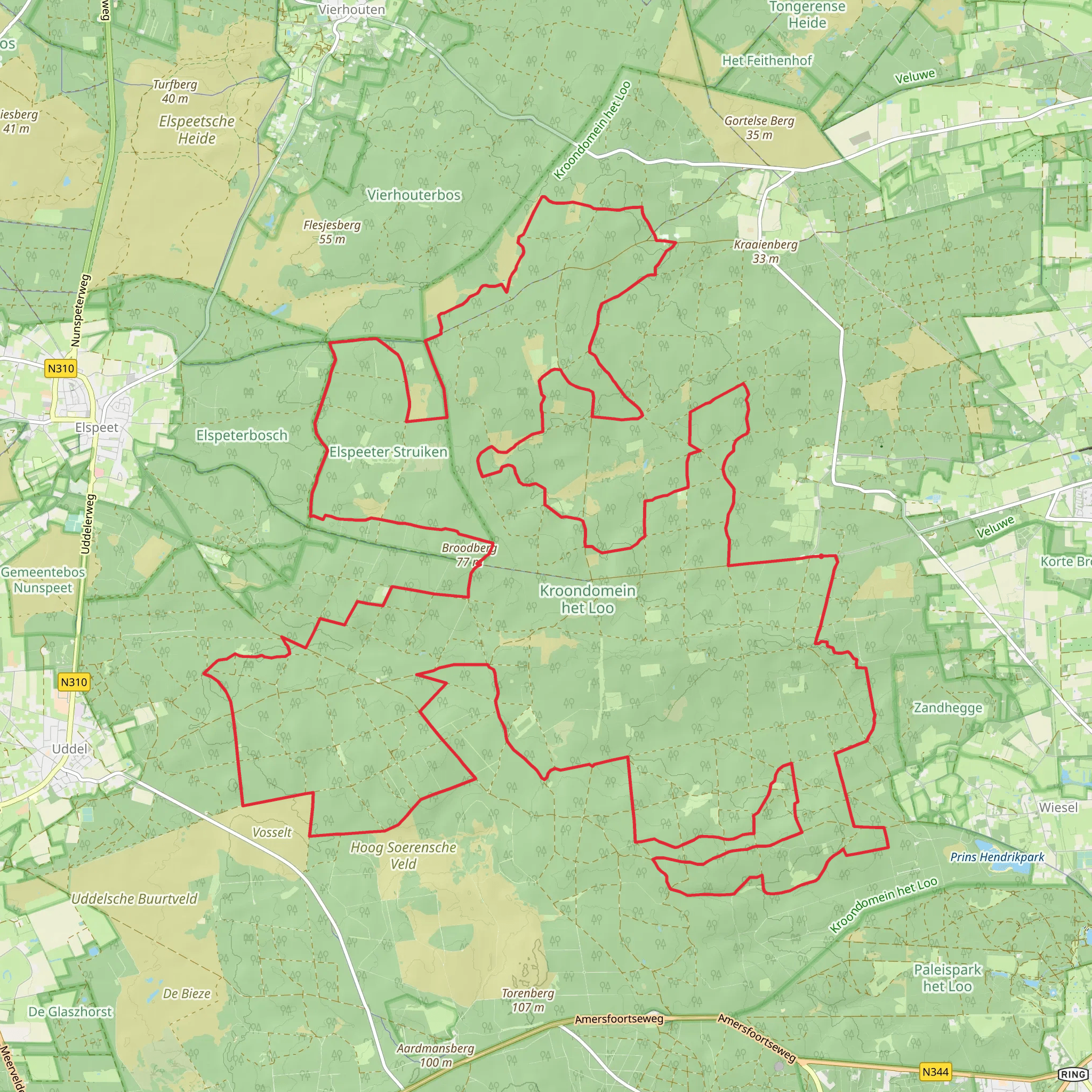 Kroondomein Het Loo Loop mobile static map