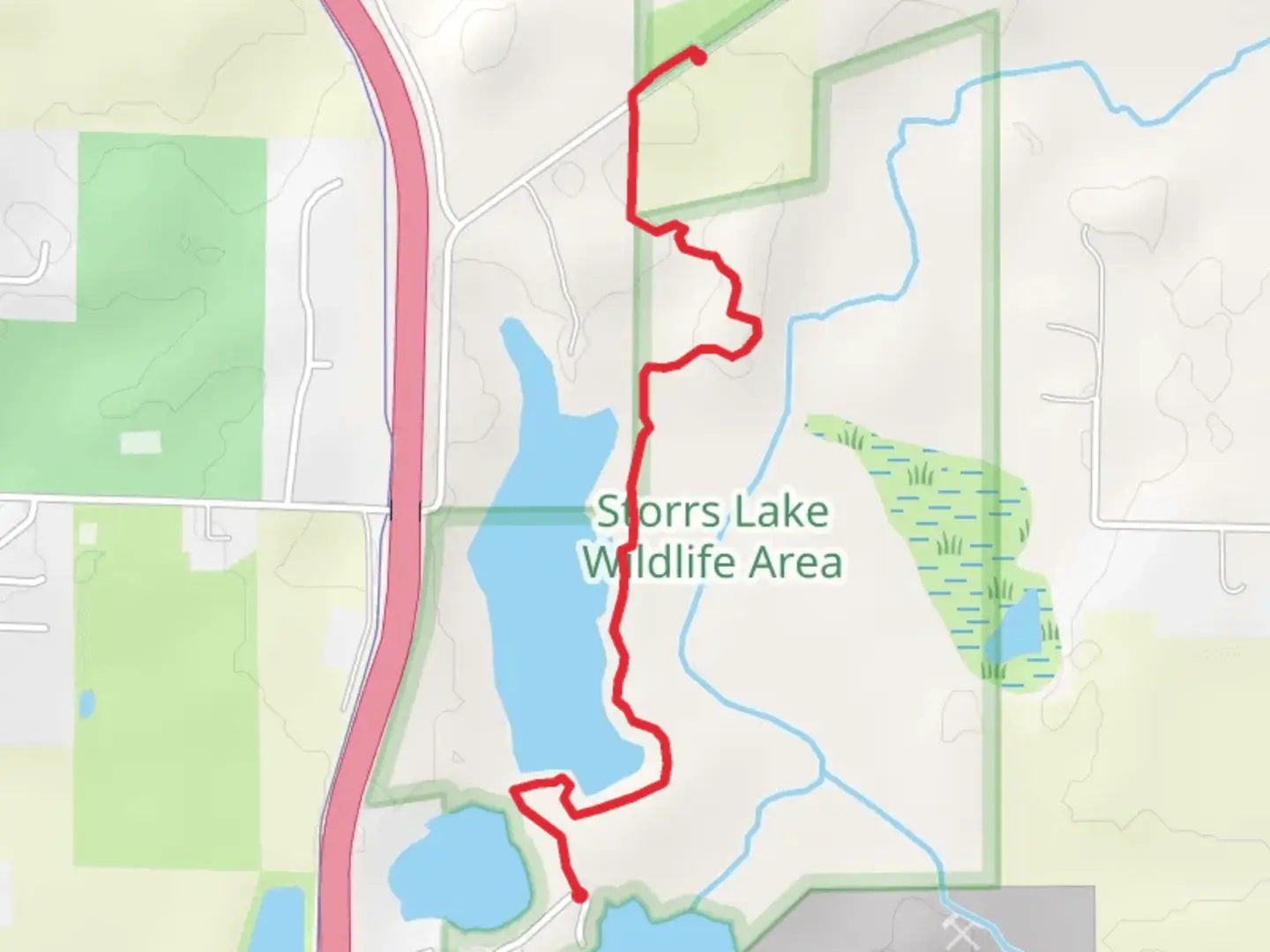 An image depicting the trail Ice Age Trail - Bowers Lake and its surrounding area.