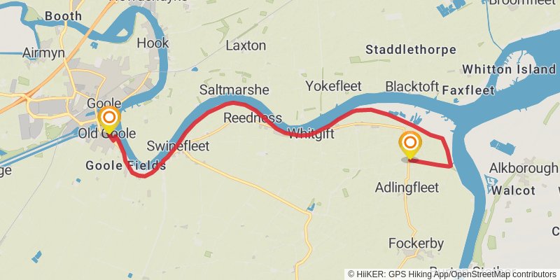 River Ouse Walk - Yorkshire stage 5 Map