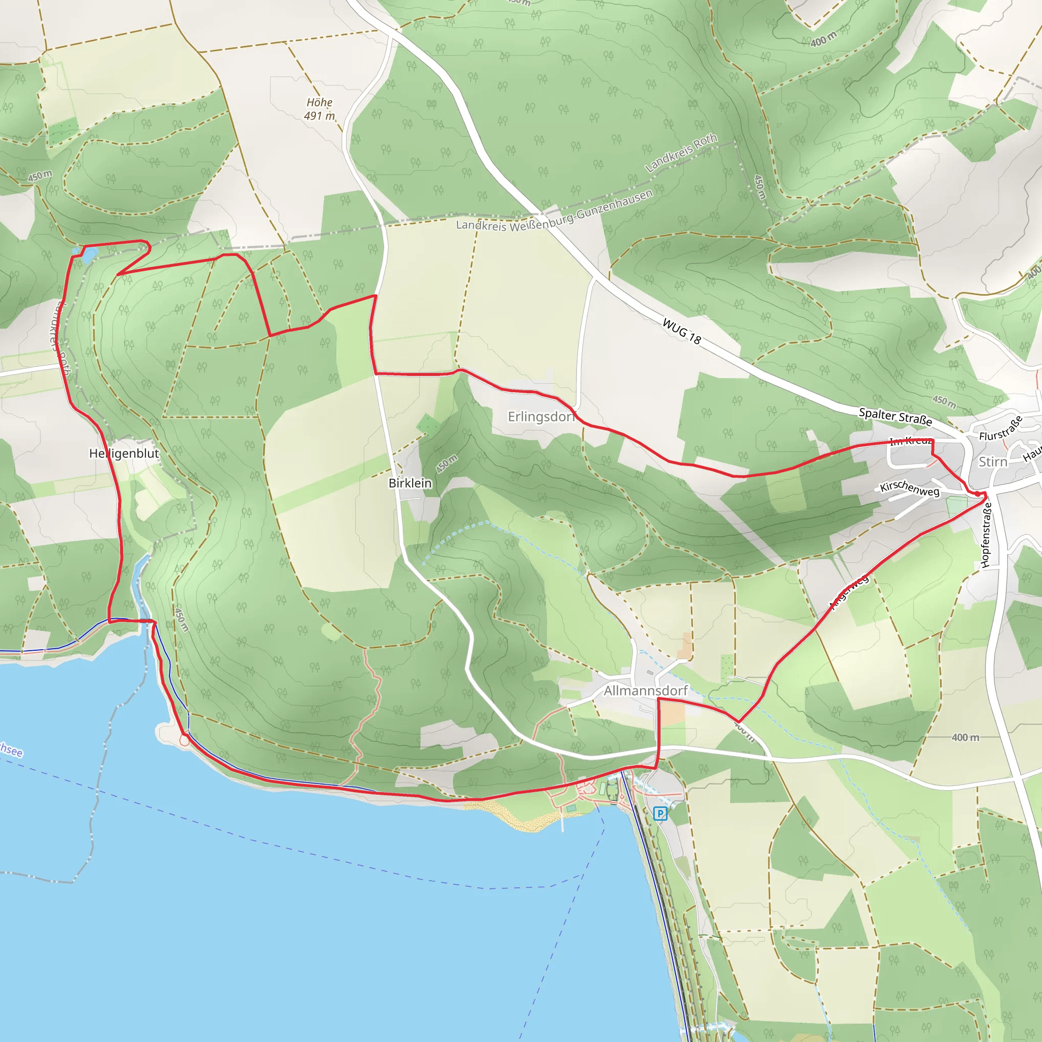 Pleinfeld 85 mobile static map