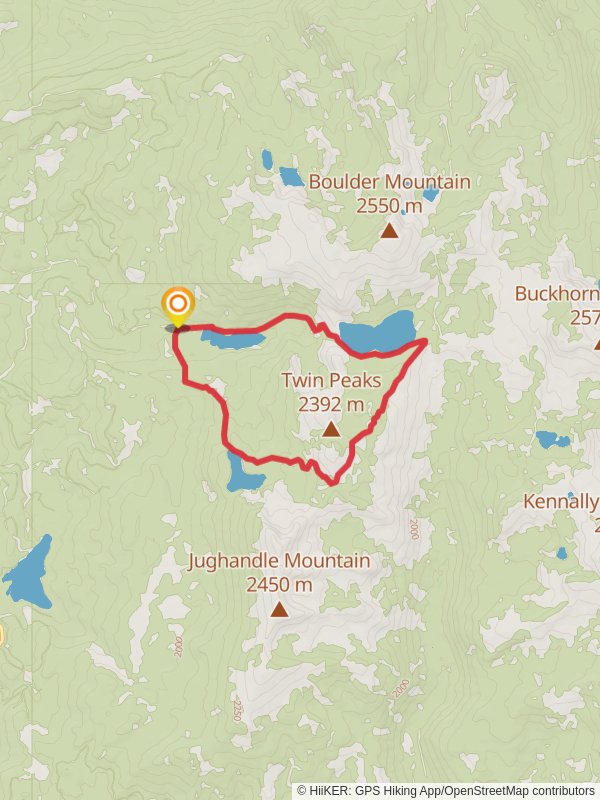 Boulder Meadows Reservoir and Boulder Lake Loop