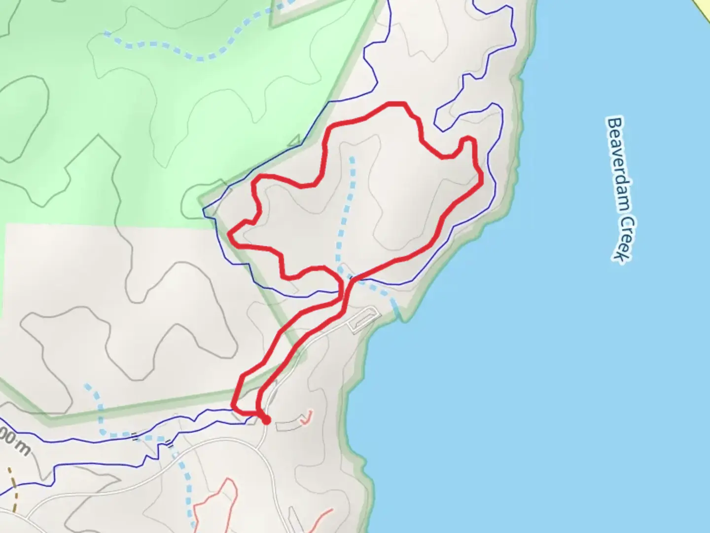 An image depicting the trail Beaverdam Creek - Inner and Outer Loop and its surrounding area.